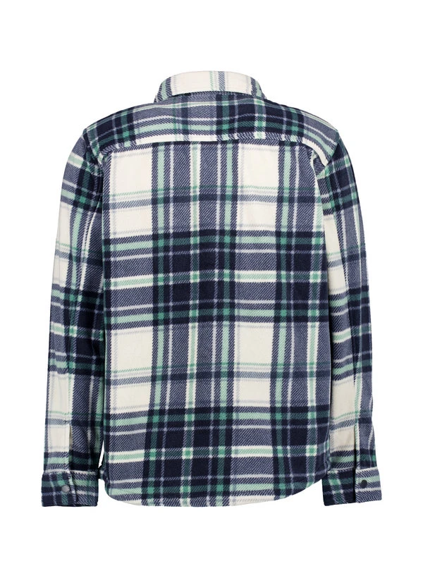 Camel Active, Overshirt, Fleece, Blau-grün Kariert 4 Camel Active, Overshirt, Fleece, Blau-grün Kariert – Bild 2