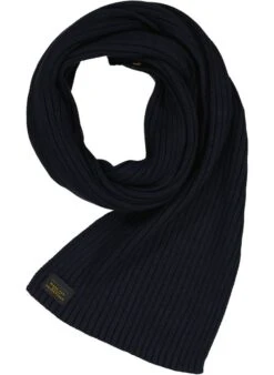 Camel Active, Schal, Baumwolle-Kaschmir, Dunkelblau