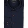 Bugatti, Hemd, Baumwolle, Marine -Herrenausstatter Geschaft 449622 norm