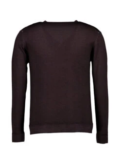 DANIELE FIESOLI, Pullover, Merinowolle, Dunkelbraun -Herrenausstatter Geschaft 449629 norm2
