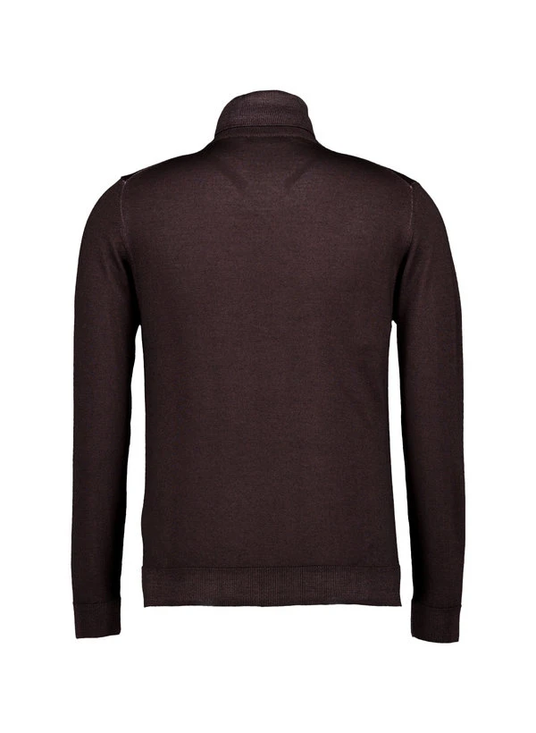 DANIELE FIESOLI, Rollkragenpullover, Merinowolle Extrafein, Dunkelbraun 5 DANIELE FIESOLI, Rollkragenpullover, Merinowolle Extrafein, Dunkelbraun – Bild 3