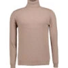 DANIELE FIESOLI, Rollkragenpullover, Merinowolle-Kaschmir, Sand -Herrenausstatter Geschaft 449634 norm