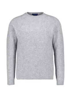 DANIELE FIESOLI, Pullover, Merinowolle Extrafein, Grau Meliert