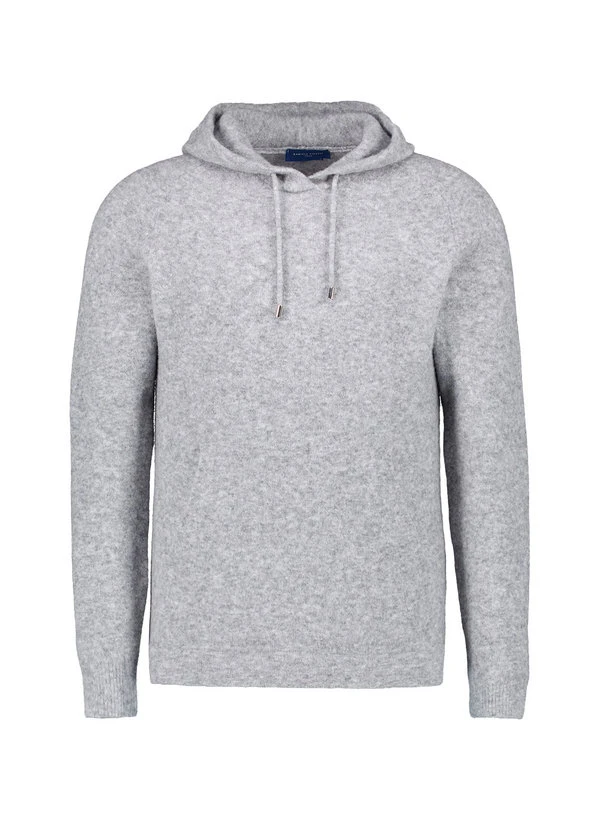 DANIELE FIESOLI, Kapuzenpullover, Merinowolle Extrafein, Grau Meliert 3 DANIELE FIESOLI, Kapuzenpullover, Merinowolle Extrafein, Grau Meliert