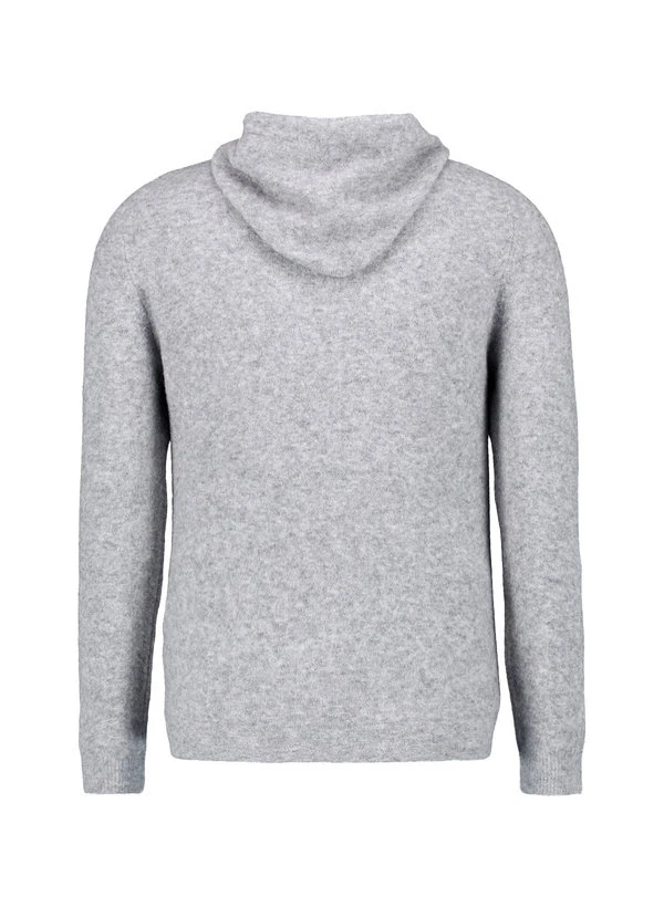 DANIELE FIESOLI, Kapuzenpullover, Merinowolle Extrafein, Grau Meliert 5 DANIELE FIESOLI, Kapuzenpullover, Merinowolle Extrafein, Grau Meliert – Bild 3