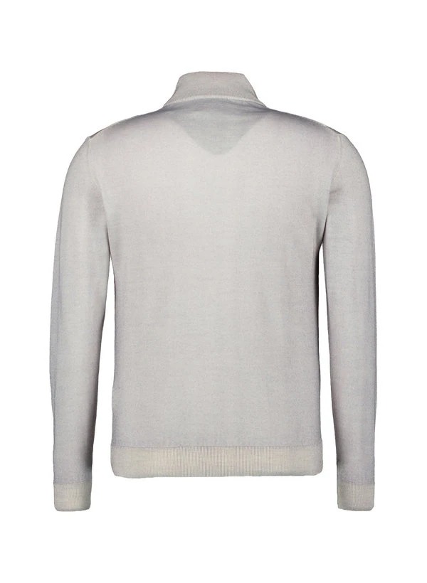 DANIELE FIESOLI, Stehkragenpullover, Merinowolle, Hellgrau Meliert 5 DANIELE FIESOLI, Stehkragenpullover, Merinowolle, Hellgrau Meliert – Bild 3