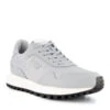 EMPORIO ARMANI, Sneaker, Material-Mix, Hellgrau -Herrenausstatter Geschaft 449643 norm