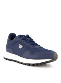 EMPORIO ARMANI, Sneaker, Material-Mix, Marine
