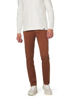 BOSS Black, Hose Delaware, Slim Fit, Baumwoll-Stretch, Braun