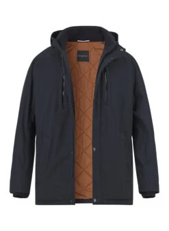 Bugatti, Jacke, Mikrofaser Wattiert Wasserabweisend, Marine