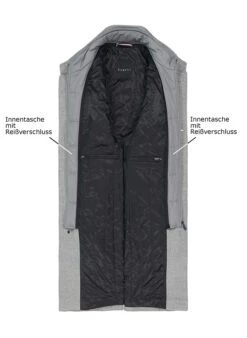 Bugatti, Mantel, Wolle, Grau Gemustert -Herrenausstatter Geschaft 449728 norm3