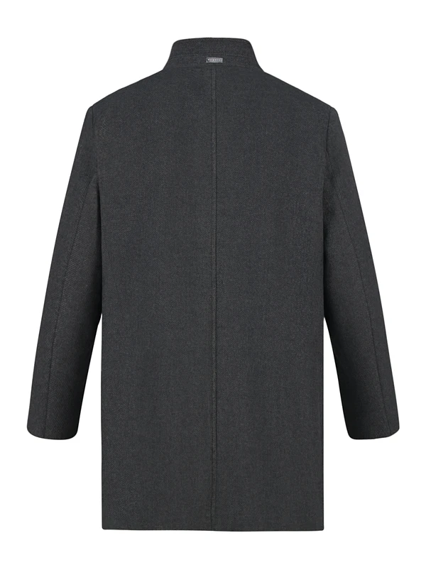 Bugatti, Mantel, Wolle, Anthrazit Gemustert 4 Bugatti, Mantel, Wolle, Anthrazit Gemustert – Bild 2