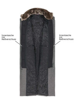 Bugatti, Mantel, Mikrofaser Wattiert, Anthrazit Meliert -Herrenausstatter Geschaft 449732 norm3