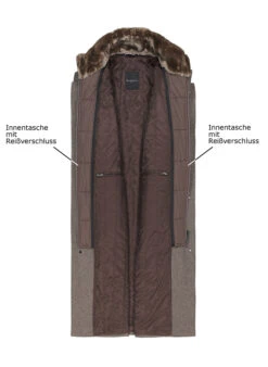 Bugatti, Mantel, Mikrofaser Wattiert, Taupe Meliert -Herrenausstatter Geschaft 449733 norm3