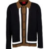 HUGO, Cardigan, Viskose-Wolle, Schwarz -Herrenausstatter Geschaft 449739 norm