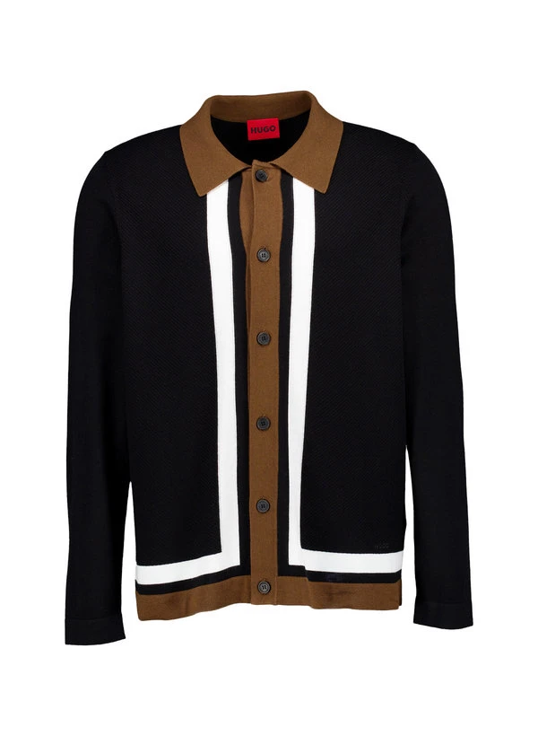 HUGO, Cardigan, Viskose-Wolle, Schwarz 3 HUGO, Cardigan, Viskose-Wolle, Schwarz