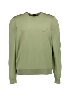 BOSS Black, Pullover, Schurwolle, Grün