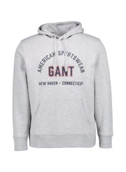 Gant, Hoodie, Baumwolle, Grau