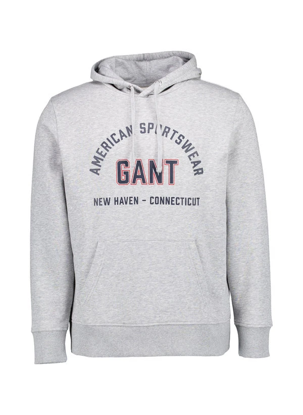 Gant, Hoodie, Baumwolle, Grau 3 Gant, Hoodie, Baumwolle, Grau