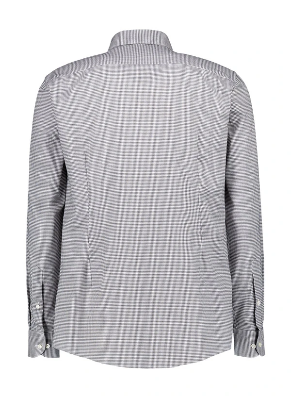 ETON, Hemd, Slim Fit, Bio Baumwolle, Grau Kariert 5 ETON, Hemd, Slim Fit, Bio Baumwolle, Grau Kariert – Bild 3