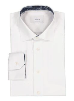 ETON, Hemd, Contemporary Fit, Bio-Baumwolle, Weiß