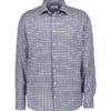 ETON, Hemd, Slim Fit, Bio Baumwolle, Blau-grau Kariert