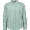 Gant, Hemd, Regular Fit, Baumwolle, Jägergrün-weiß Kariert -Herrenausstatter Geschaft 449951 norm