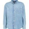 Gant, Jeanshemd, Regular Fit, Baumwolle, Hellblau -Herrenausstatter Geschaft 449952 norm