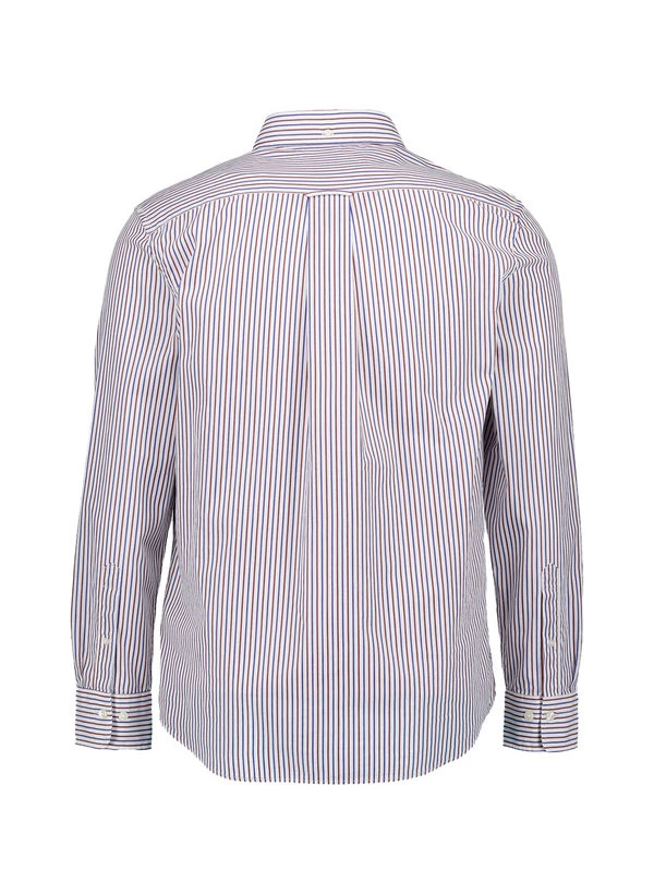Gant, Hemd, Regular Fit, Baumwolle, Bordeaux Gestreift 5 Gant, Hemd, Regular Fit, Baumwolle, Bordeaux Gestreift – Bild 3