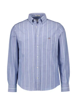 Gant, Hemd, Regular Fit, Oxford, Blau Gestreift