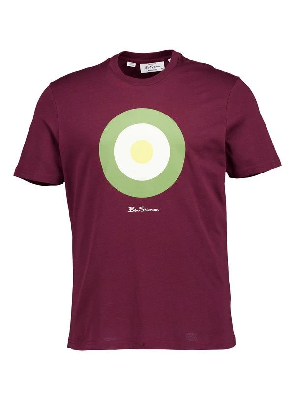 Ben Sherman, T-Shirt, Regular Fit, Bio Baumwolle, Rotwein 3 Ben Sherman, T-Shirt, Regular Fit, Bio Baumwolle, Rotwein