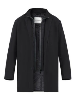 ROY ROBSON, Mantel, Mikrofaser, Schwarz