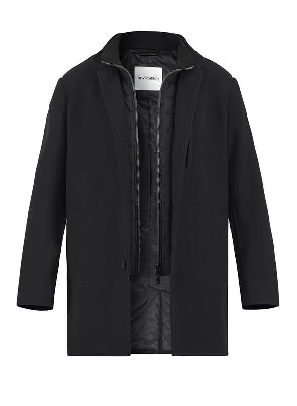 ROY ROBSON, Mantel, Mikrofaser, Schwarz 3 ROY ROBSON, Mantel, Mikrofaser, Schwarz