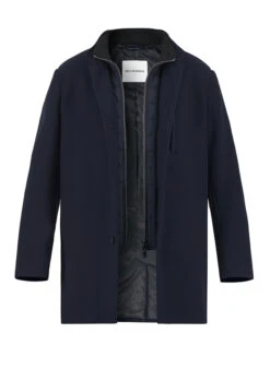 ROY ROBSON, Mantel, Mikrofaser, Dunkelblau