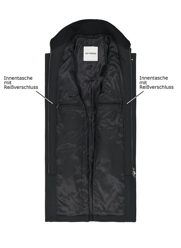 ROY ROBSON, Mantel, Mikrofaser Wattiert, Dunkelgrau 5 ROY ROBSON, Mantel, Mikrofaser Wattiert, Dunkelgrau – Bild 3