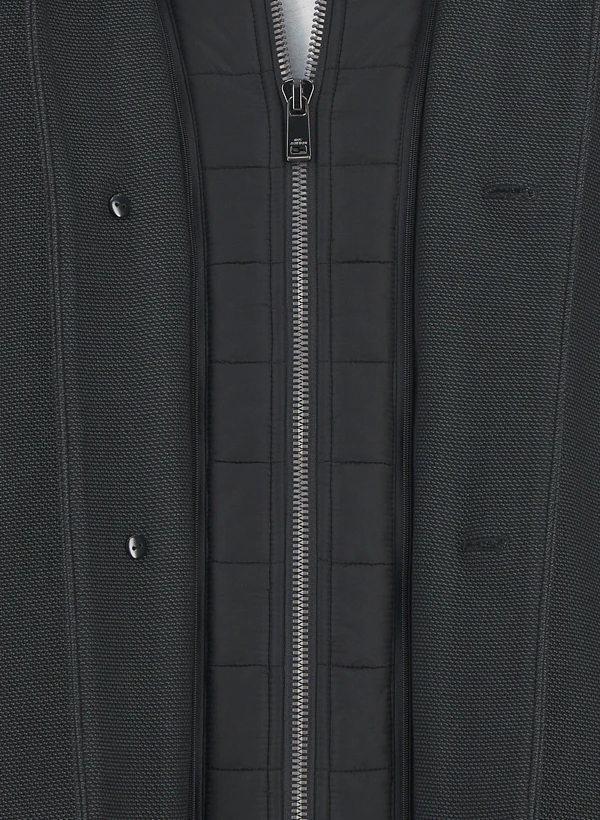 ROY ROBSON, Mantel, Mikrofaser Wattiert, Dunkelgrau 6 ROY ROBSON, Mantel, Mikrofaser Wattiert, Dunkelgrau – Bild 4