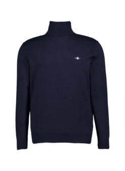 Gant, Rollkragenpullover, Baumwolle, Navy