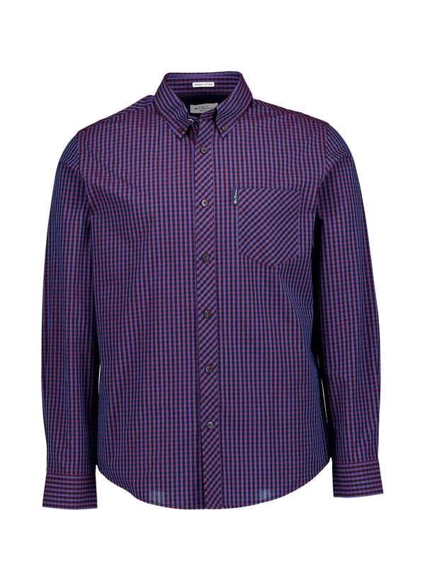 Ben Sherman, Hemd, Regular Fit, Bio Baumwolle, Blau-weiß Kariert 3 Ben Sherman, Hemd, Regular Fit, Bio Baumwolle, Blau-weiß Kariert