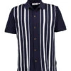 Ben Sherman, Kurzarmhemd, Strick, Dunkelnavy 1 Ben Sherman, Kurzarmhemd, Strick, Dunkelnavy -Herrenausstatter Geschaft 450014 norm