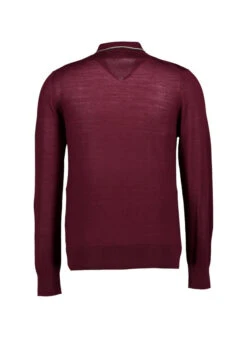 Ben Sherman, Pullover, Regular Fit, Merinowolle, Weinrot 7 Ben Sherman, Pullover, Regular Fit, Merinowolle, Weinrot -Herrenausstatter Geschaft 450017 norm2