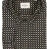 Ben Sherman, Hemd, Bio Baumwolle, Schwarz Gemustert