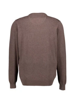 Fynch-Hatton, Pullover, Baumwolle, Dunkelbraun -Herrenausstatter Geschaft 450059 norm2