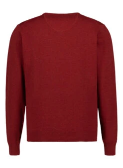 Fynch-Hatton, Pullover, Baumwolle, Rot Meliert 7 Fynch-Hatton, Pullover, Baumwolle, Rot Meliert -Herrenausstatter Geschaft 450064 norm2