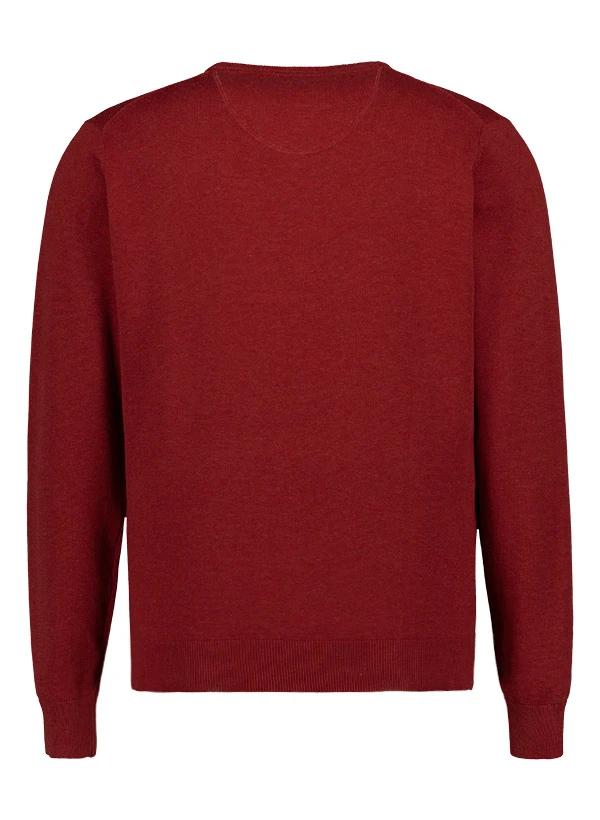 Fynch-Hatton, Pullover, Baumwolle, Rot Meliert 5 Fynch-Hatton, Pullover, Baumwolle, Rot Meliert – Bild 3