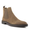 BOSS Black, Chelsea Boots Calev, Veloursleder, Mittelbeige