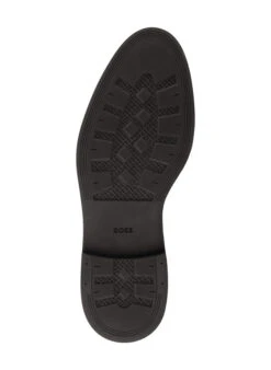 BOSS Black, Chelsea Boots Calev, Veloursleder, Mittelbeige -Herrenausstatter Geschaft 450097 norm3