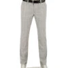 Alberto, Hose Lou, Regular Fit, Wolle Waschbar, Greige Kariert -Herrenausstatter Geschaft 450098 norm