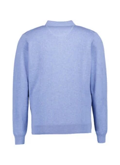 Fynch-Hatton, Pullover, Baumwolle, Kristalblau 7 Fynch-Hatton, Pullover, Baumwolle, Kristalblau -Herrenausstatter Geschaft 450100 norm2