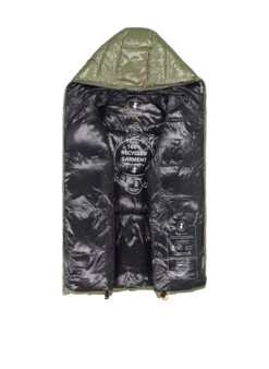 SAVE THE DUCK, Steppjacke Edgad, Mikrofaser PLUMTECH®, Grün -Herrenausstatter Geschaft 450166 norm3