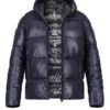 SAVE THE DUCK, Steppjacke Edgad, Mikrofaser PLUMTECH®, Dunkelblau -Herrenausstatter Geschaft 450167 norm